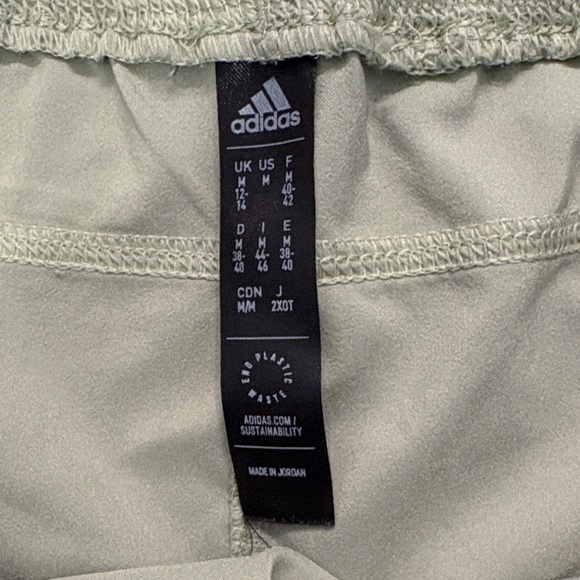 Adidas Women's Green Athletic Shorts - Picture 2 of 4
